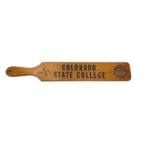 Vintage 1960s Colorado State College Fraternity Paddle Eplison Pi Personalized